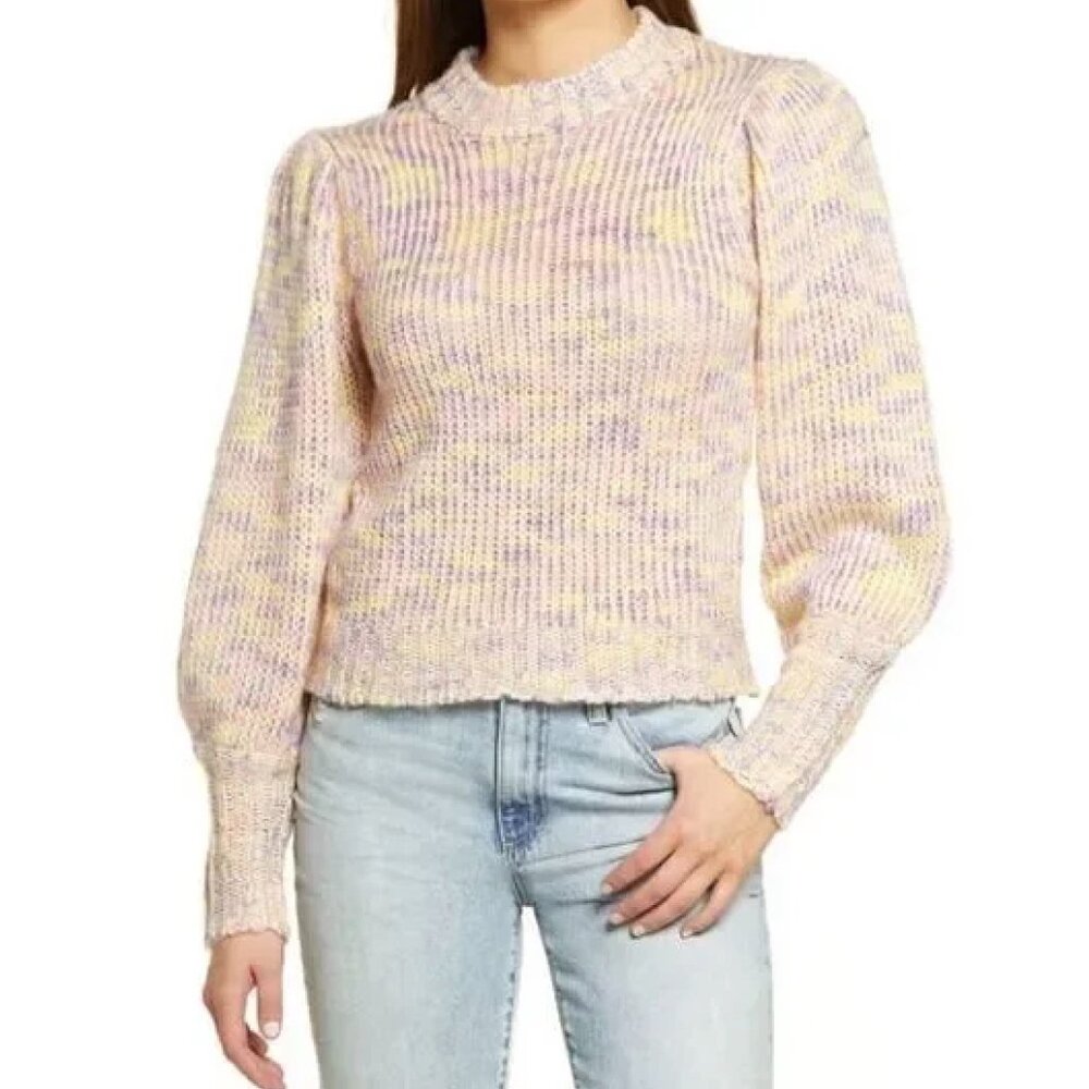 NWT All in Favor WOOL BLEND‎ Multicolor Knit Sweater Women's Size S